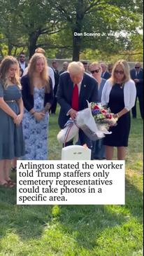 Trump team involved in ‘incident’ with staff at Arlington cemetery