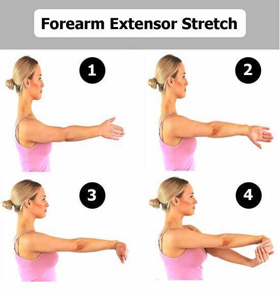 Elbow discount extensor stretch