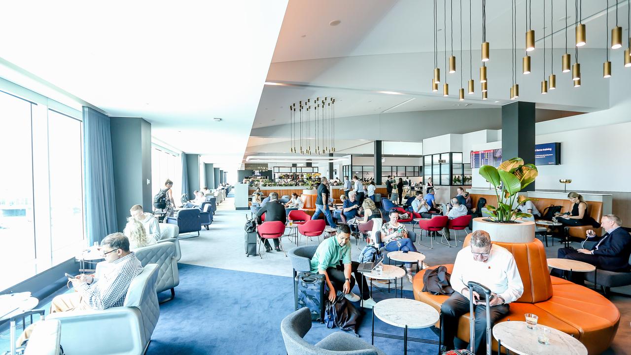This is a pretty easy way to visit the Qantas business lounge without flying higher than economy. Picture: Tim Carrafa