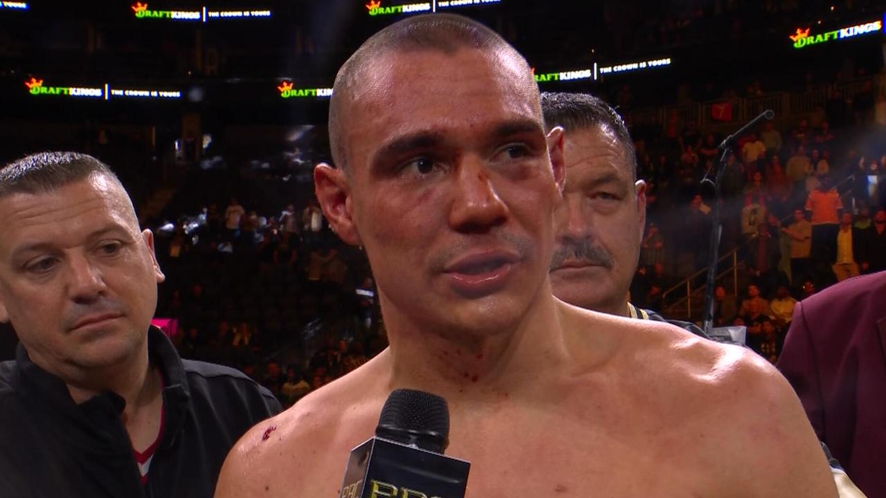 Tim Tszyu delivered a classy post-fight interview. Picture: Supplied