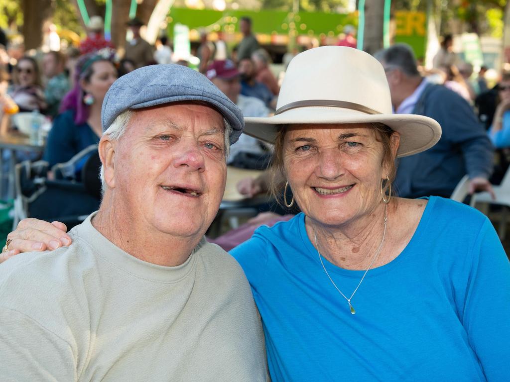 Nev Munro and Rosann Wordsworth at the Toowoomba Carnival of Flowers Festival of Food and Wine, Sunday, September 15, 2024. Picture: Bev Lacey