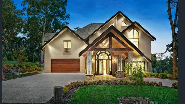 The former family home of James Mawhinney in Park Orchards, Melbourne. Picture: Supplied