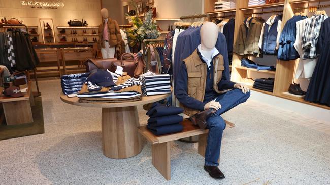 Inside the new R.M. Williams flagship store. Picture: Emma Brasier