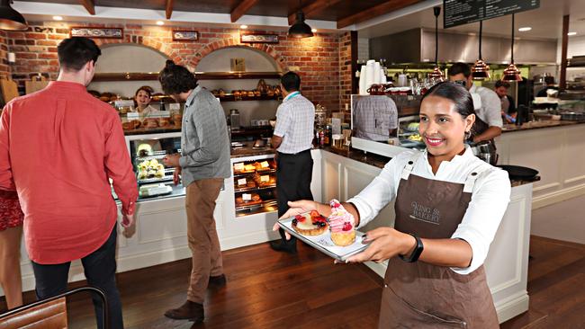 Waiter and Barista Stella Chagas at King St Bakery. Pic Annette Dew