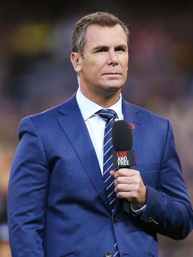 Wayne Carey has had enough. (Photo by Michael Dodge/Getty Images)