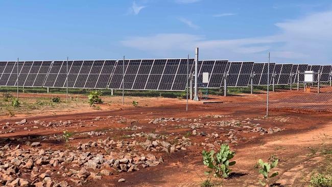 The 10MW Batchelor 2 Solar Farm, owned by a subsidiary of Merricks Capital, has failed to generate electricity despite setting a target commercial operation date of mid-2021. Picture: Merricks Capital