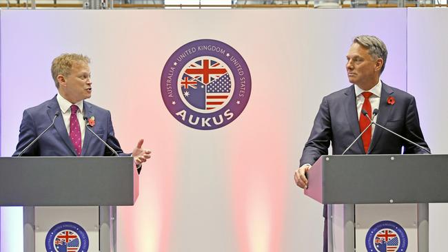 UK Defence Secretary, Grant Shapps, with Deputy Prime Minister, Richard Marles. Picture : Nigel Howard/Nigel Howard Media