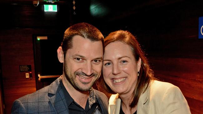 Matt and Carly Fradgley at Gold Coast Australian of the Year presentations at Exhibitionist Bar, HOTA, Bundall. Pic: Regina King