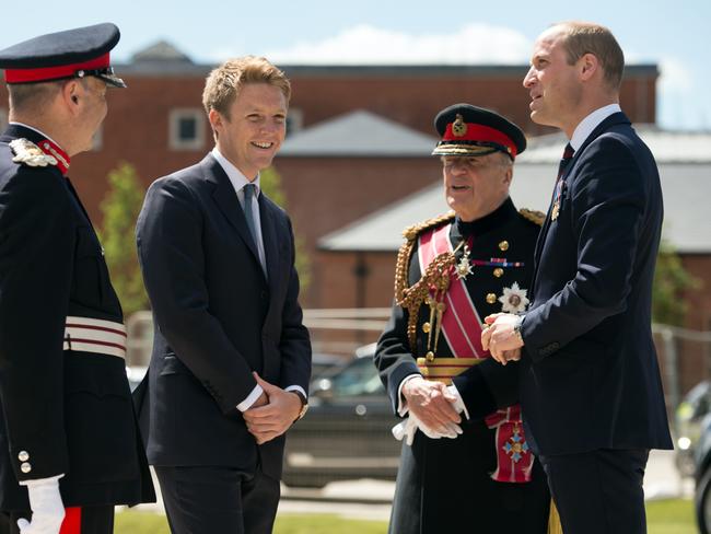 Prince William with Hugh Grosvenor, the Duke of Westminster. Picture: Getty Images