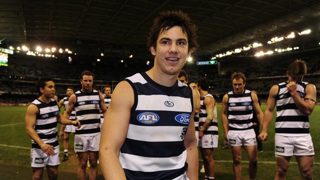 Dan Menzel following his first game for the Cats.