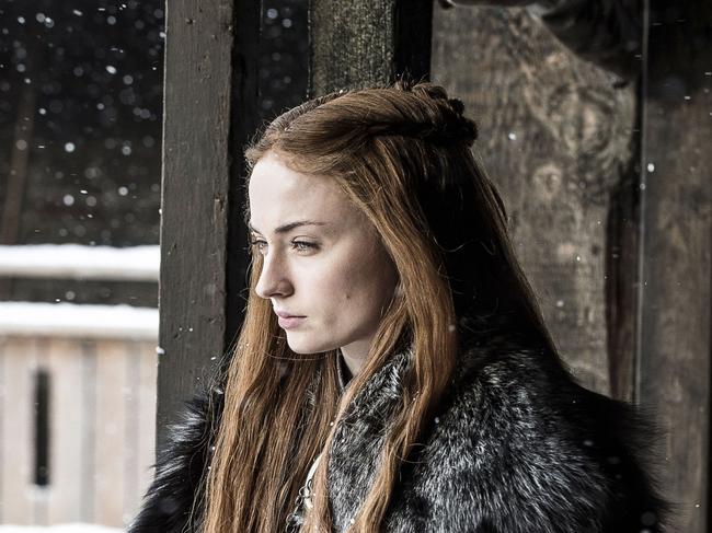 Sophie Turner as Sansa Stark in HBO/Foxtel drama series, Game Of Thrones. Picture: Supplied