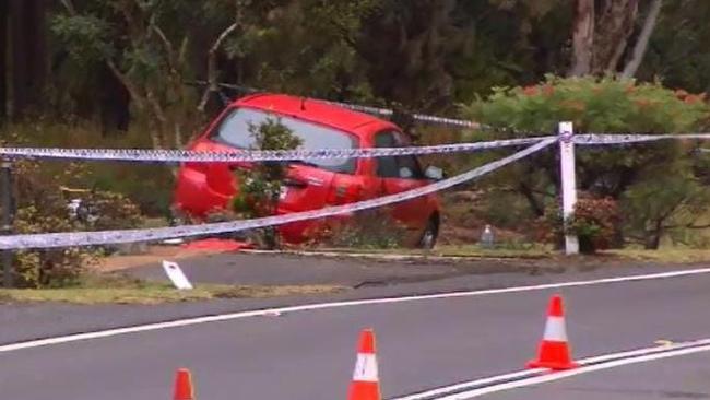 The driver of the hatch was taken to Hornsby Hospital. Source: Twitter @9NewsSydney