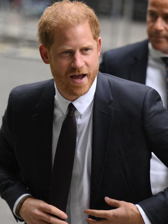 Harry has become the first senior royal to be cross-examined in more than 100 years. Picture: Daniel Leal/AFP