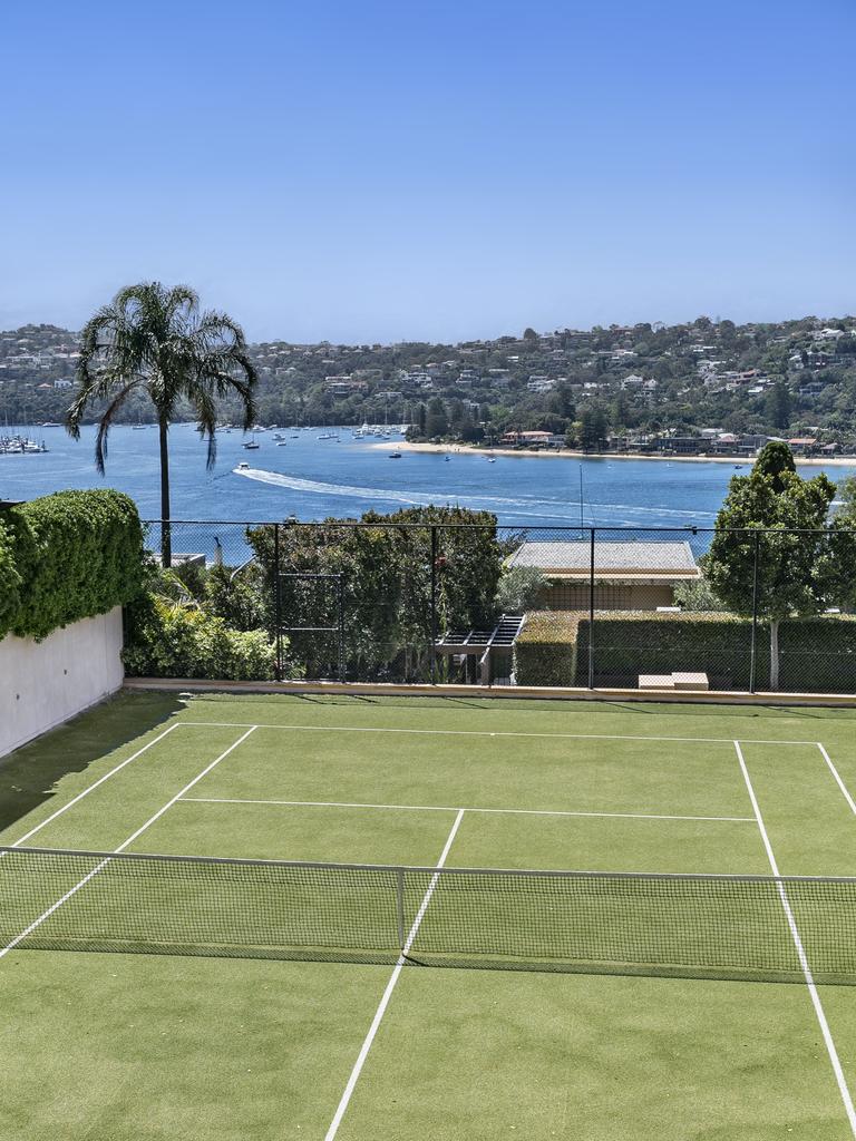There are worse places to play tennis than here.