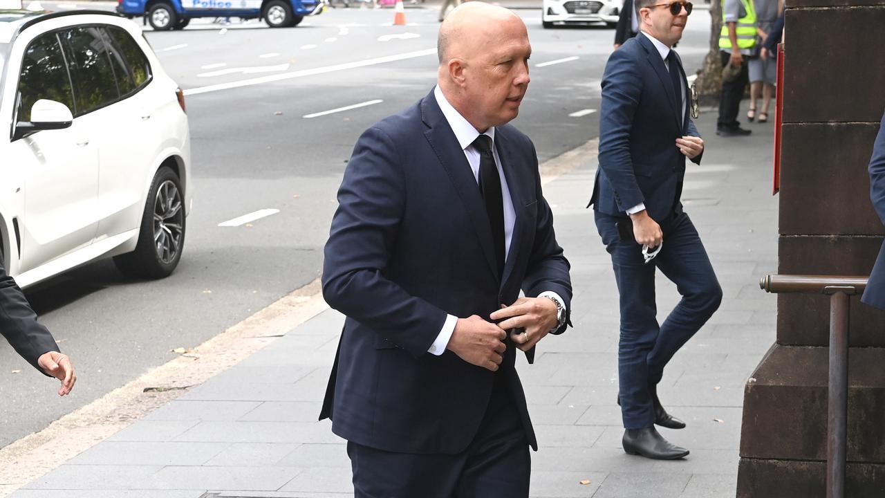 Peter Dutton asked the government to answer questions on the Voice. Picture: NCA NewsWire / Jeremy Piper