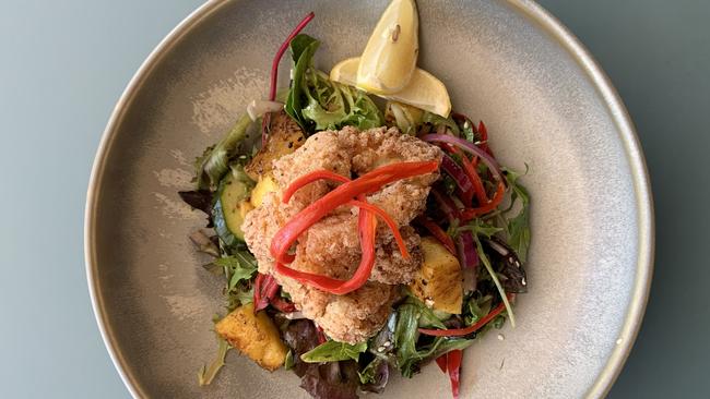 Crispy squid salad.