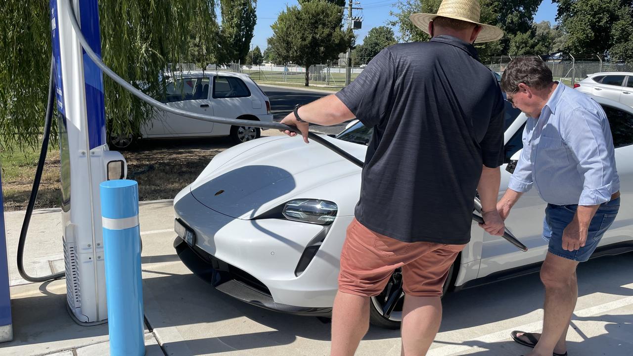 We had a tricky time charging Porsche’s Taycan in Bathurst.