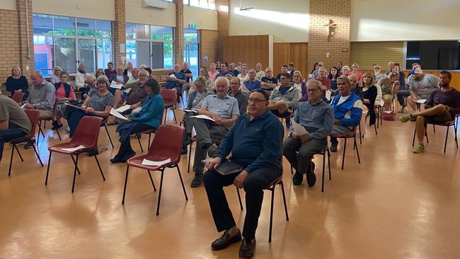 About 70 residents attended a community meeting on Monday night, to oppose the Hove rail crossing development.