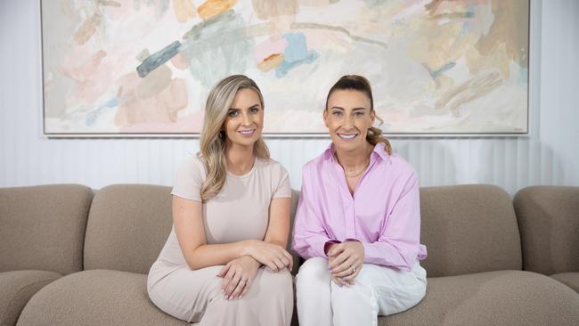 Sisters Nikki Jurcutz and Rachael Waia co-founded the Tiny Hearts pediatric first aid course. Picture: Supplied
