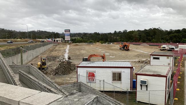 Bunnings will remain separate from the new three shop development next door, although negotations for the new tenants are underway.