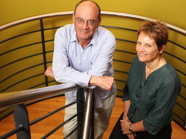 Council to Homeless Persons volunteer Allan Martin with chief executive Jenny Smith. Picture: Janine Eastgate