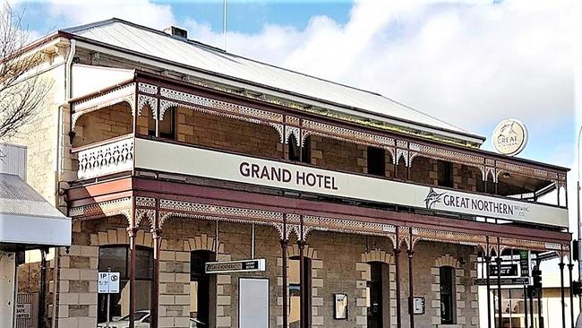 The Grand Hotel Millicent, is currently on sale as a freehold business. Picture: Birnie Sanders Hotel Brokers