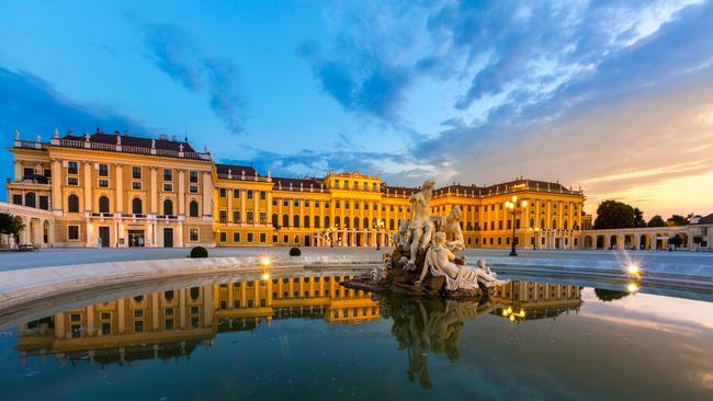 Schonbrunn Palace in Vienna.