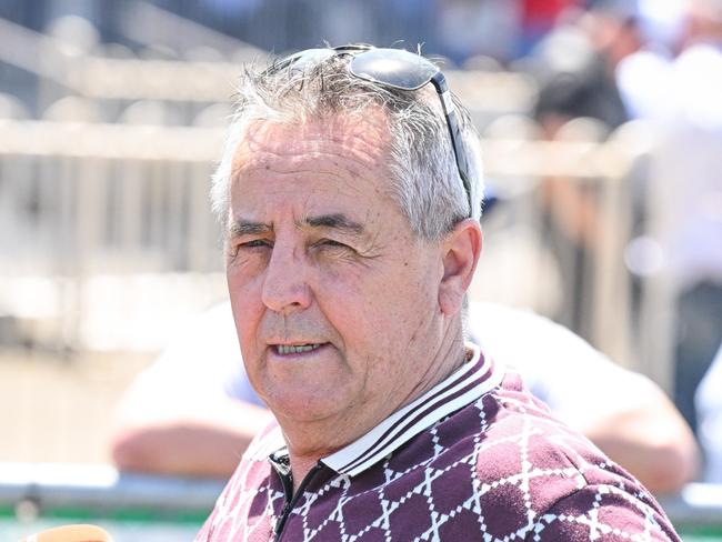 Lindsey Smith after Storm Watch (NZ) won the Elders Insurance Altona Maiden Plate at Werribee Racecourse on February 02, 2024 in Werribee, Australia. (Reg Ryan/Racing Photos via Getty Images)