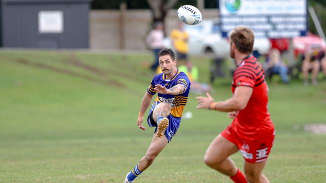 Tommas Gibson in action for Mullumbimby. Picture: DC Sports Photography