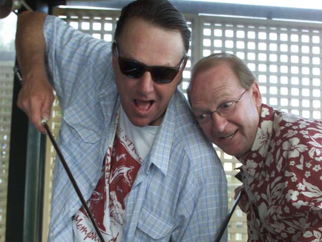 Wilde and Blackman in 2002.