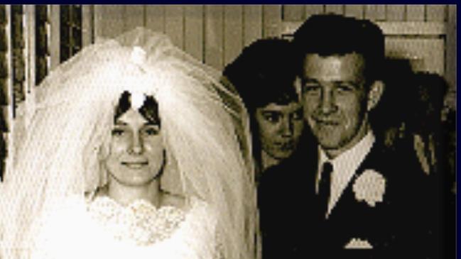 Mary and Alan when they married in 1965.