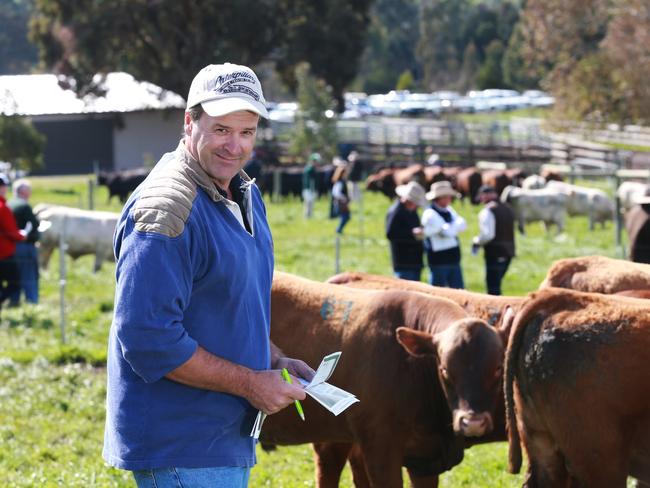 Gavin Tapscott from Port Headland bought 20 bulls at the Paringa spring bull sale. Picture: Andy Rogers