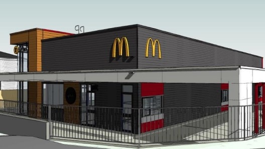 Artist's impression of the proposed McDonald's.