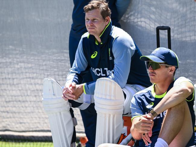 Steve Smith has put a scare through the Australian camp ahead of the second Test in Adelaide. Picture: Mark Brake/Getty Images