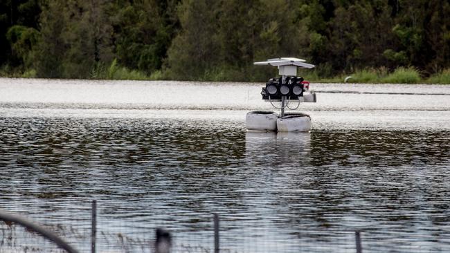 The race track at Xtreme Karting in Pimpama in under water due to heavy rain over the past few days. Picture: Jerad Williams