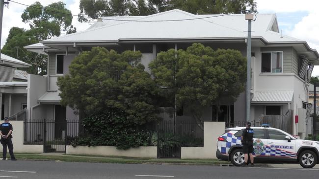 Police attending an incident on Campbell Street on December 4, 2024.