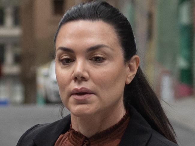 MELBOURNE AUSTRALIA - Newswire Photos OCTOBER 13TH 2023 : Australian performer Vanessa Amorosi arrives at the Supreme Court, to continue giving evidence against her mother for ownership of two properties bought at the height of her success. PICTURE : NCA Newswire / Nicki Connolly