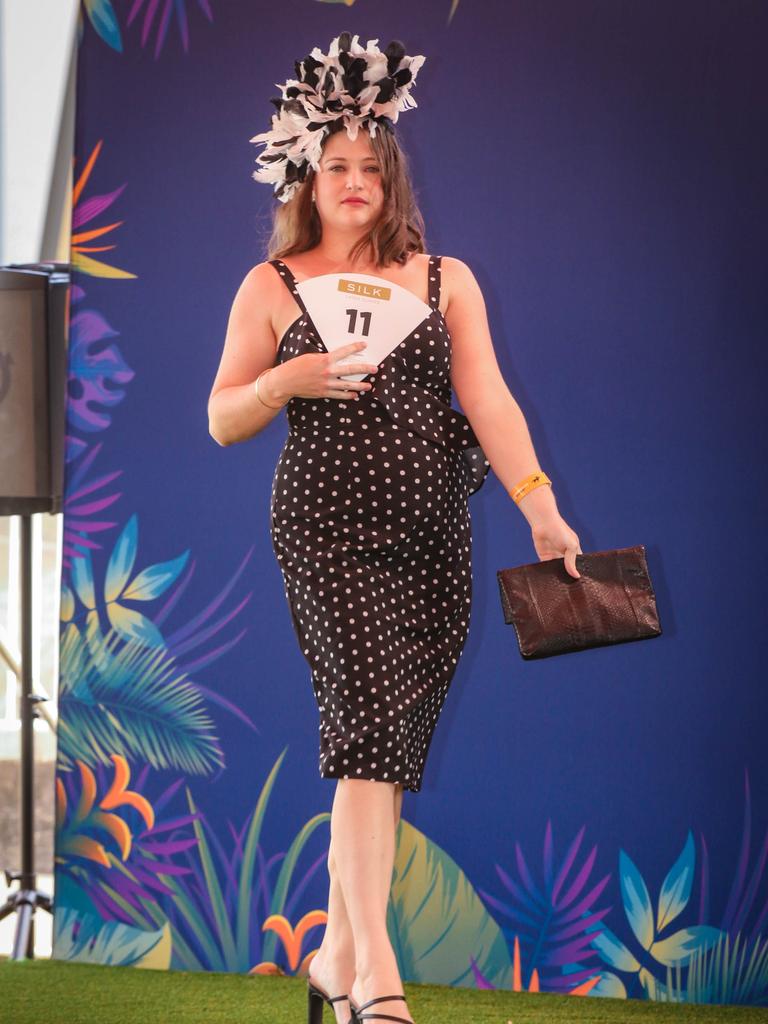 Caitlyn Maulds at the 2021 Darwin Cup Carnival Derby Day. Picture: Glenn Campbell