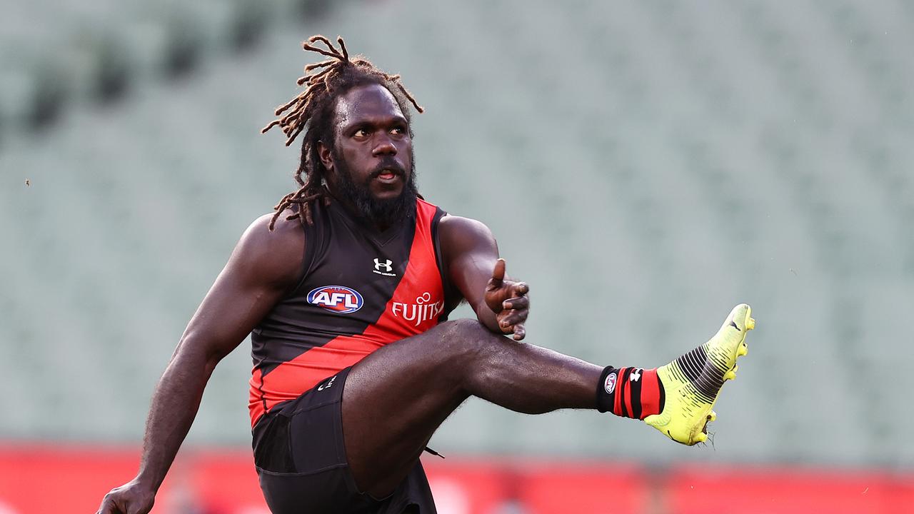 Anthony McDonald-Tipungwuti remains on a modified program. Picture: Michael Klein