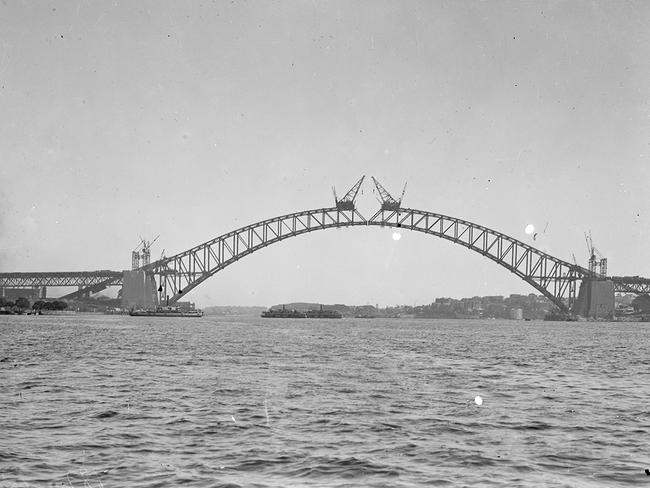 The Sydney Harbour Bridge took eight years to build. Picture State Archives