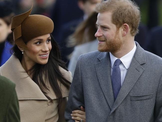 Prince Harry and his fiancee Meghan Markle. Picture: AP