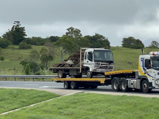 The truck was allegedly T-boned. Photo: Janessa Ekert