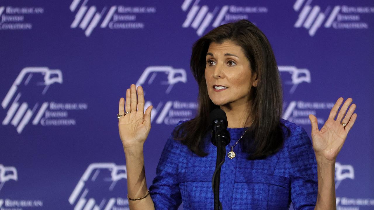 Republican presidential candidate former U.S. Ambassador to the United Nations Nikki Haley. Picture: AFP