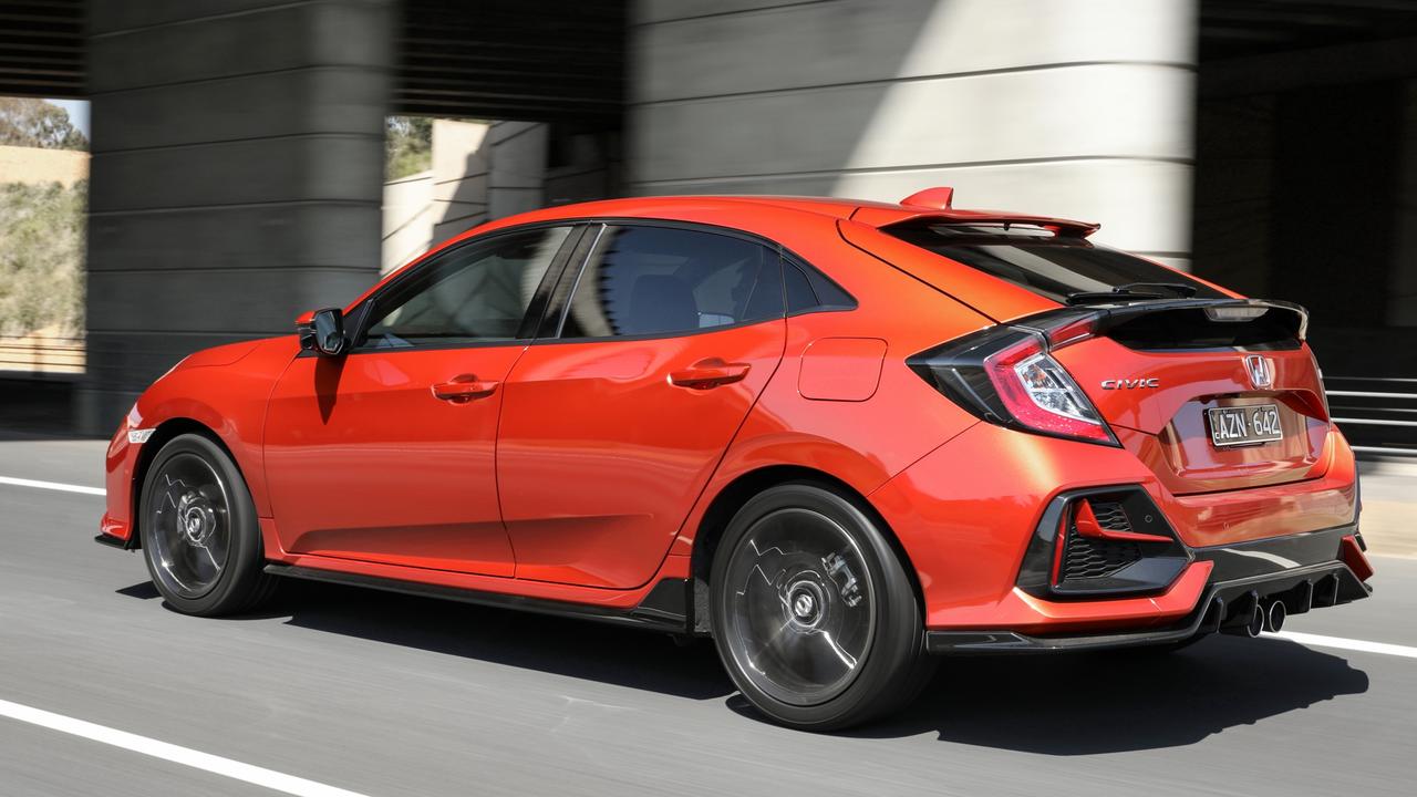 The RS is powered by a feisty turbo engine.