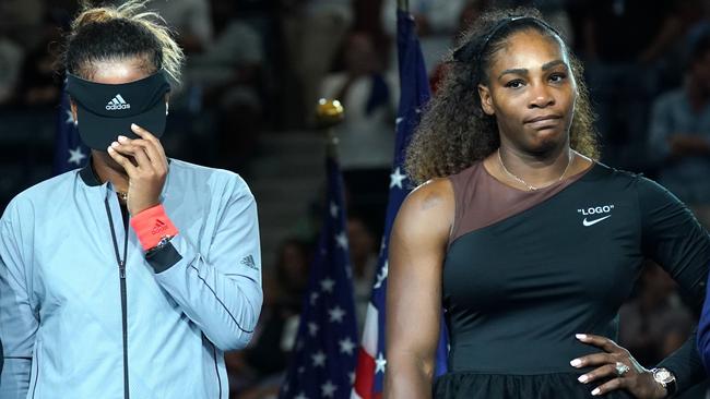 US Open champion Naomi Osaka with Serena Williams. Picture: AFP