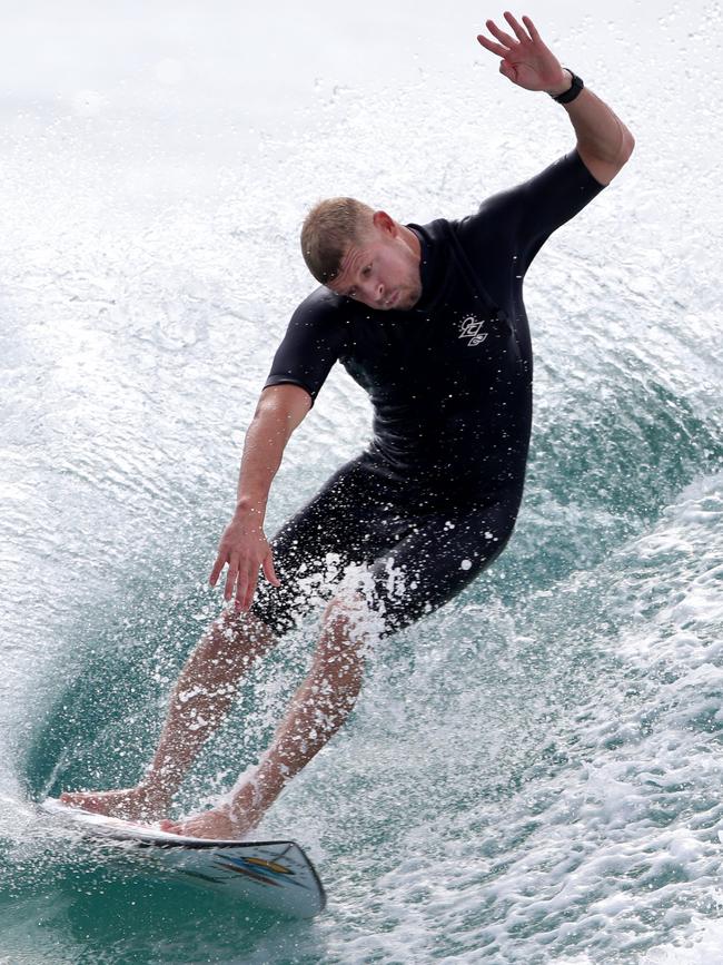 Mick Fanning at Snapper Rocks earlier this year. Picture: Steve Pohlner