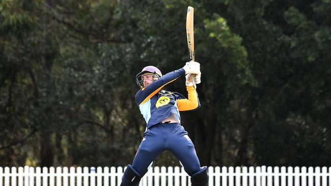 Valley batsman Tom CollierNorths Vs Valley.Saturday September 28, 2024. Picture, John Gass