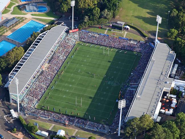 The Michael Cronin grandstand remains standing for now while the Ken Thornett stand is in rubble.