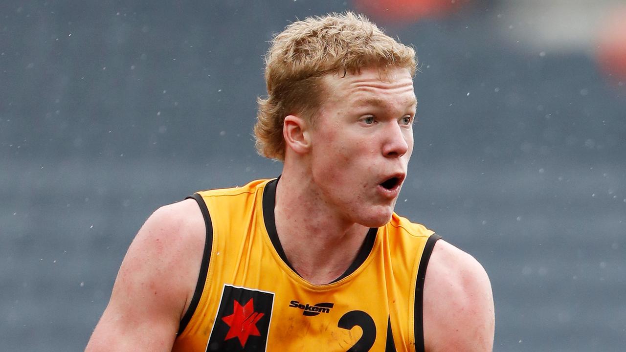 Reuben Ginbey could go as high as pick five. Picture: Dylan Burns/AFL Photos via Getty Images