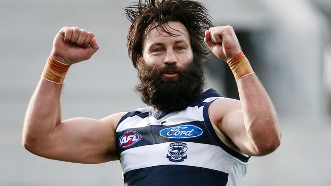 Jimmy Bartel has triggered a new contract for next season. Picture: Colleen Petch